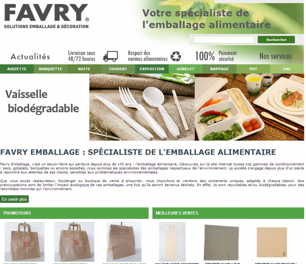 Emballage alimentaire Favry